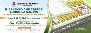 "La Zona PIP di Andrano si prepara a ricevere Ferrante: un passo importante p...