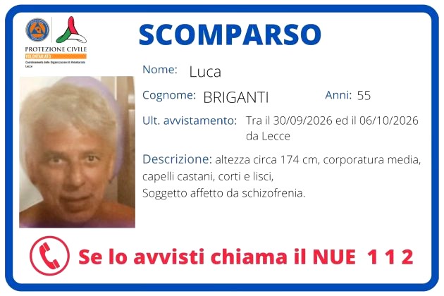 Ricerche disperate nel Salento per due uomini scomparsi: l'elicottero aiuta a...